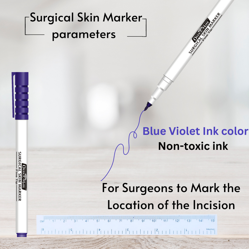 Soni Officemate Pre-sterilized and Gamma-Radiated Surgical and Medical Skin Body Marker Pens (Pack of 10 Pcs)