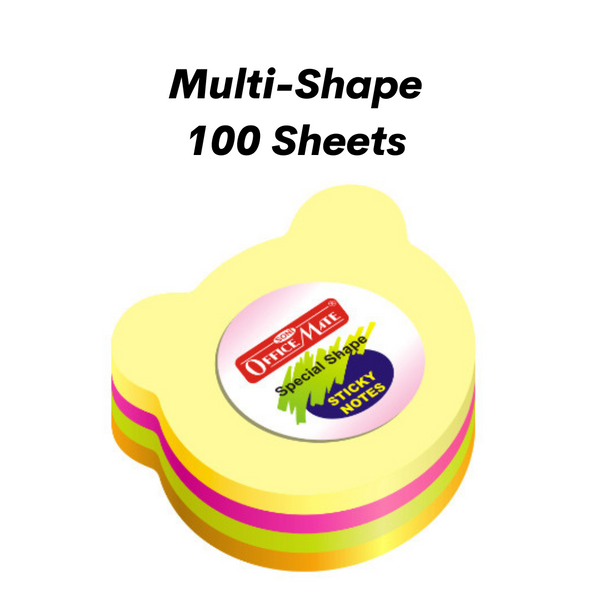 Soni officemate sticky note teddy shape pack of 1