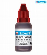 Luxor Red White Board Marker Ink