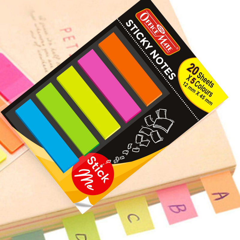 Soni officemate transparent sticky notes