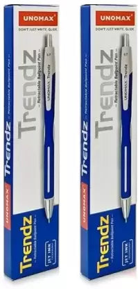 UNOMAX Trendz Ball Pen (Pack of 10, Ink Color - Blue)