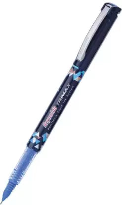 Reynolds Trimax Blue Gel Pen with Refillable Fluid Ink System Pack of 5 Pens Gel Pen (Pack of 5, Ink Color - Blue)