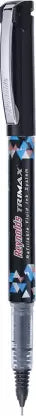 Reynolds Trimax Gel Pens 0.5mm Set of 4 Pens Black Roller Ball Pen (Ink Color - Black)