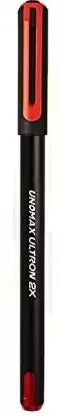 UNOMAX Ultron 2x Ball Pen (Pack of 50, Ink Color - Red)