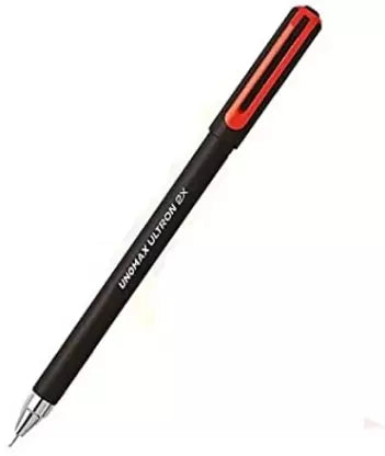 UNOMAX Turbo Glide Anodized Body Retractable Ball Pen (Pack of 10, Ink Color - Blue)