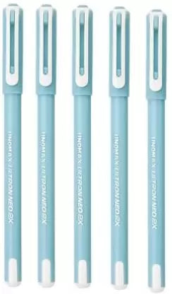 UNOMAX Ultron Neo 2x Ball Pen (Pack of 5, Ink Color - Blue)