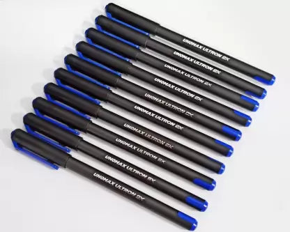 UNOMAX Ultron 2X Ball Pen Ball Pen (Pack of 10, Ink Color - Blue)