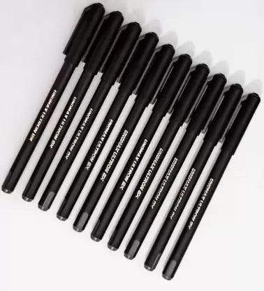 UNOMAX Ultron NEO 2X Ball Pen Black Ink Ball Pen (Pack of 10, Ink Color - Black)