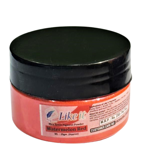 like it Non-Toxic Mica Pigment Powders for Epoxy Resin 25 Grams Colour Watermelon Red