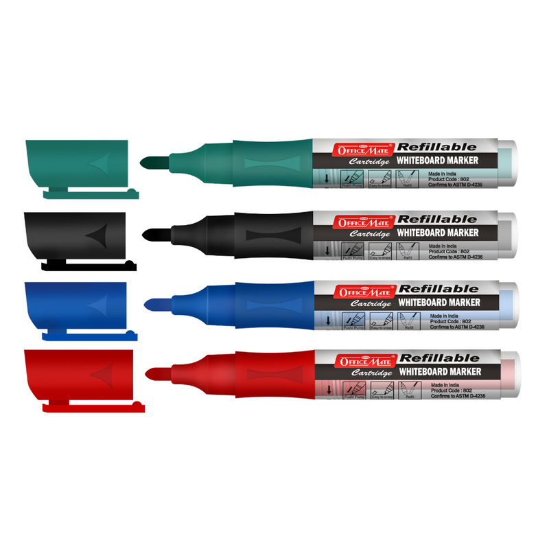 Soni Officemate Liquid Whiteboard Marker pack of 4