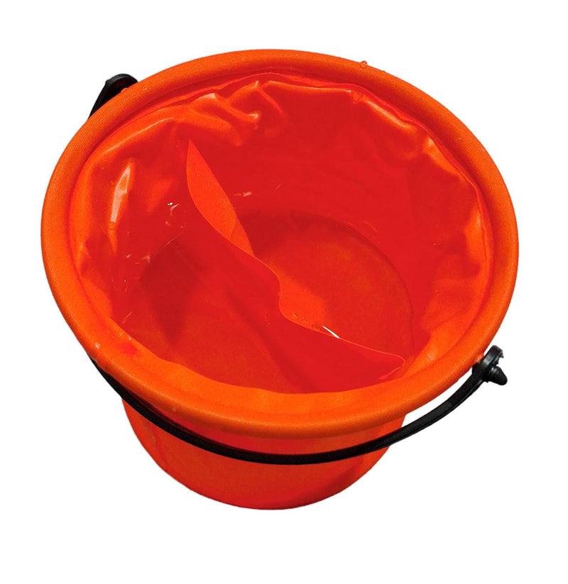 kds art Portable Plastic Folding Bucket Collapsible Fishing Bucket Painting Brush Washing Outdoor for Camping Fishing All Other Home/Outdoor/Garden Activities, Bucket 3Ltr Medium Size(orange Colour)