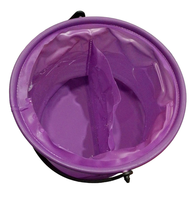 kds art Portable Plastic Folding Bucket Collapsible Fishing Bucket Painting Brush Washing Outdoor for Camping Fishing All Other Home/Outdoor/Garden Activities, Bucket 3Ltr Medium Size(violet Colour)