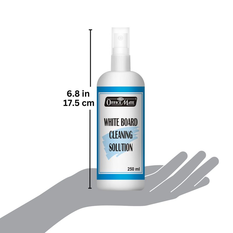Soni Officemate Whiteboard Cleaning Solution, 250 Ml - Pack of 6