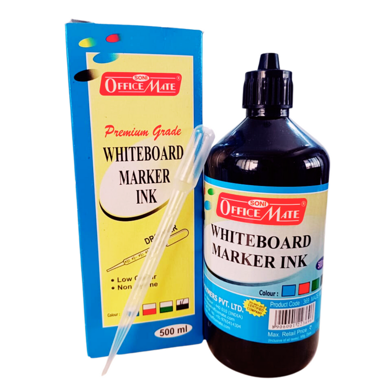 Soni Officemate Whiteboard Marker Ink Kit, 500 Ml  (Black)