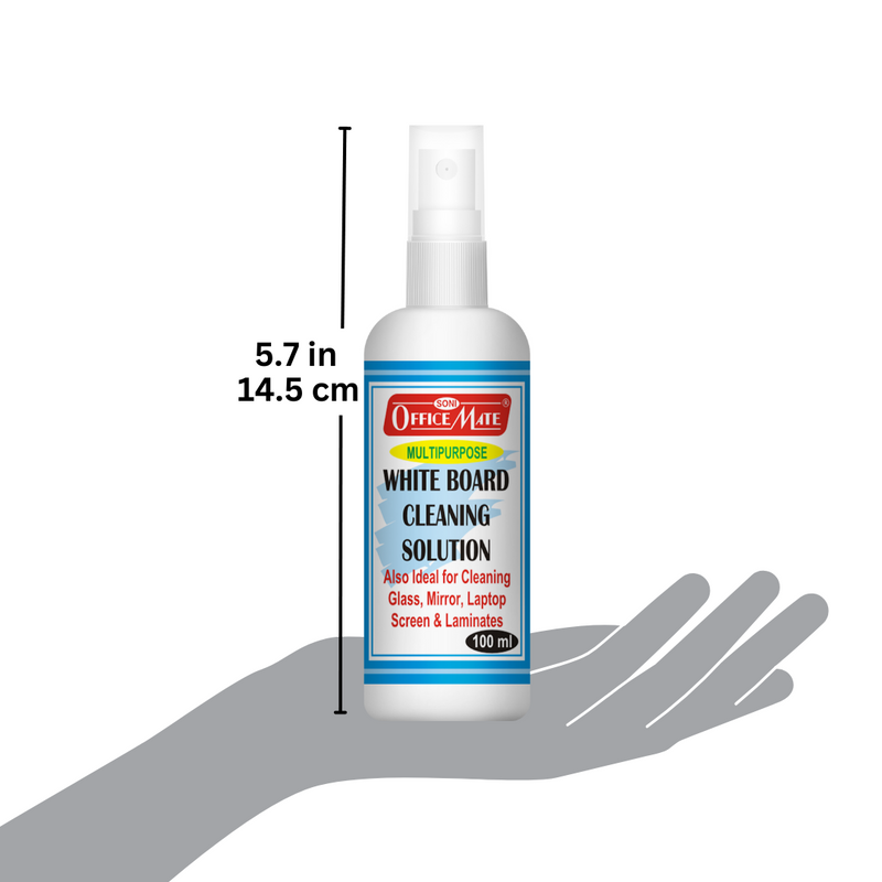 Soni Officemate Whiteboard Cleaning Solution, 100 Ml - Pack of 1