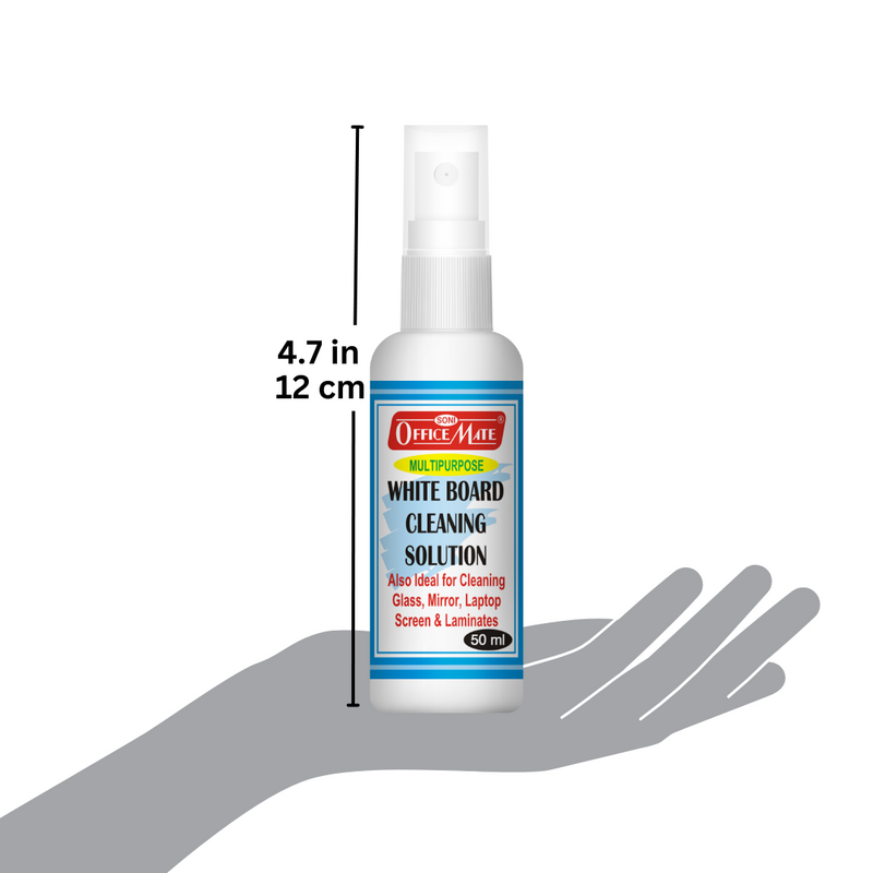 Soni Officemate Whiteboard Cleaning Solution, 50 Ml - Pack of 1