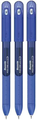 Reynolds Wizz Dri Gel Pen (Pack of 3, Ink Color - Blue)