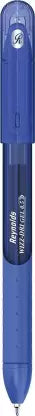 Reynolds Wizz-DRI Gel Pens 0.5mm Set of 8 Pens Blue Gel Pen (Ink Color - Blue)