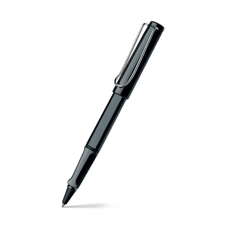 Lamy Safari A319 Rollerball Pen Shiny Black With Chrome Plated Clip