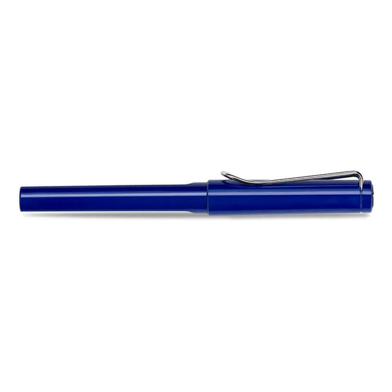 Lamy Safari 014 Fountain Pen Fine Blue With Chrome Plated Clip