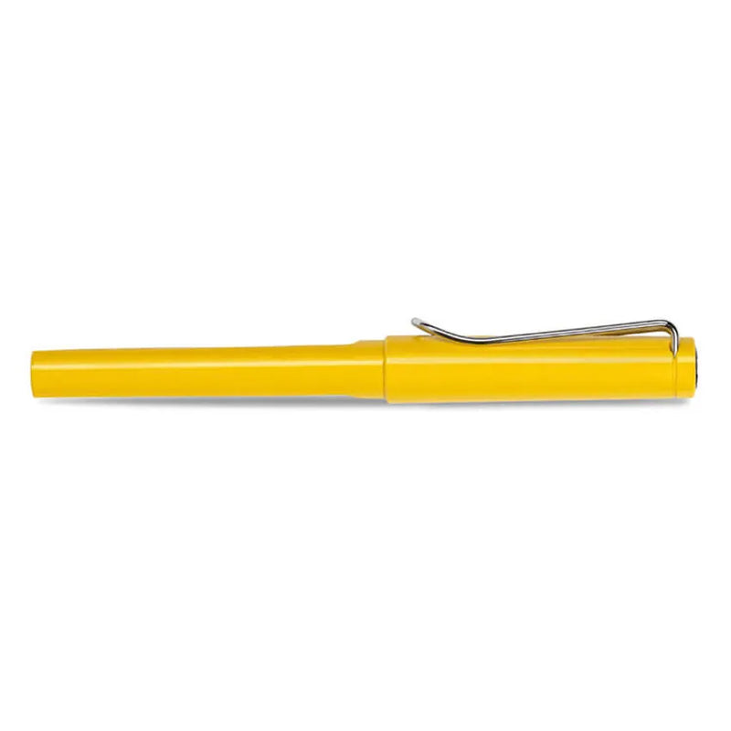 Lamy Safari 318 Rollerball Pen Yellow With Chrome Plated Clip