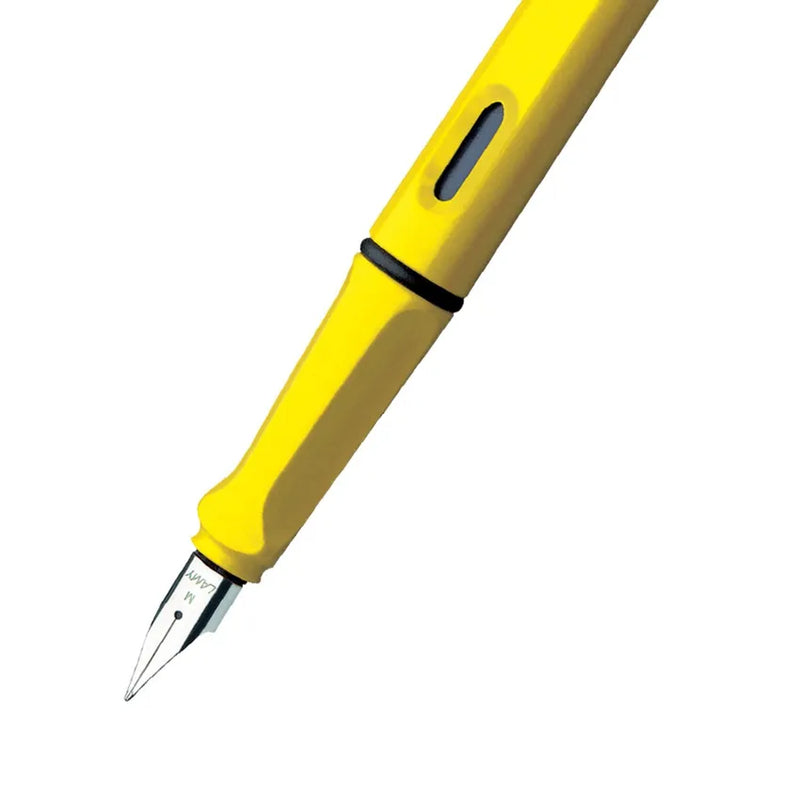 Lamy Safari 018 Fountain Pen Fine Yellow With Chrome Plated Clip