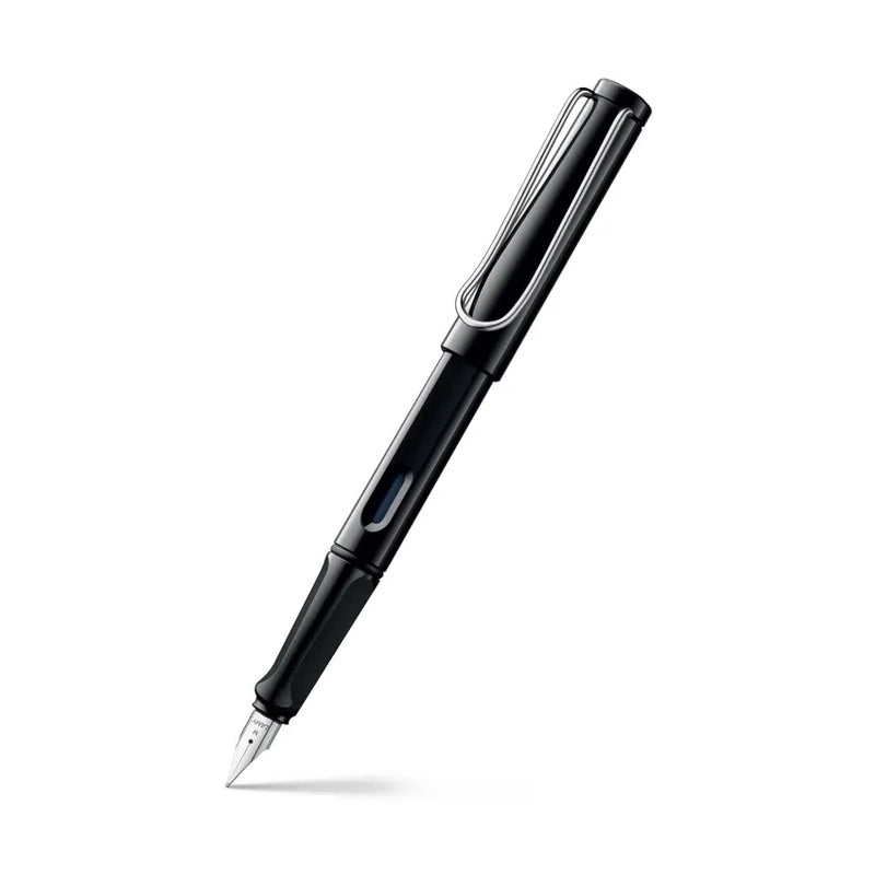 Lamy Safari A019 Fountain Pen Broad Black With Chrome Plated Clip