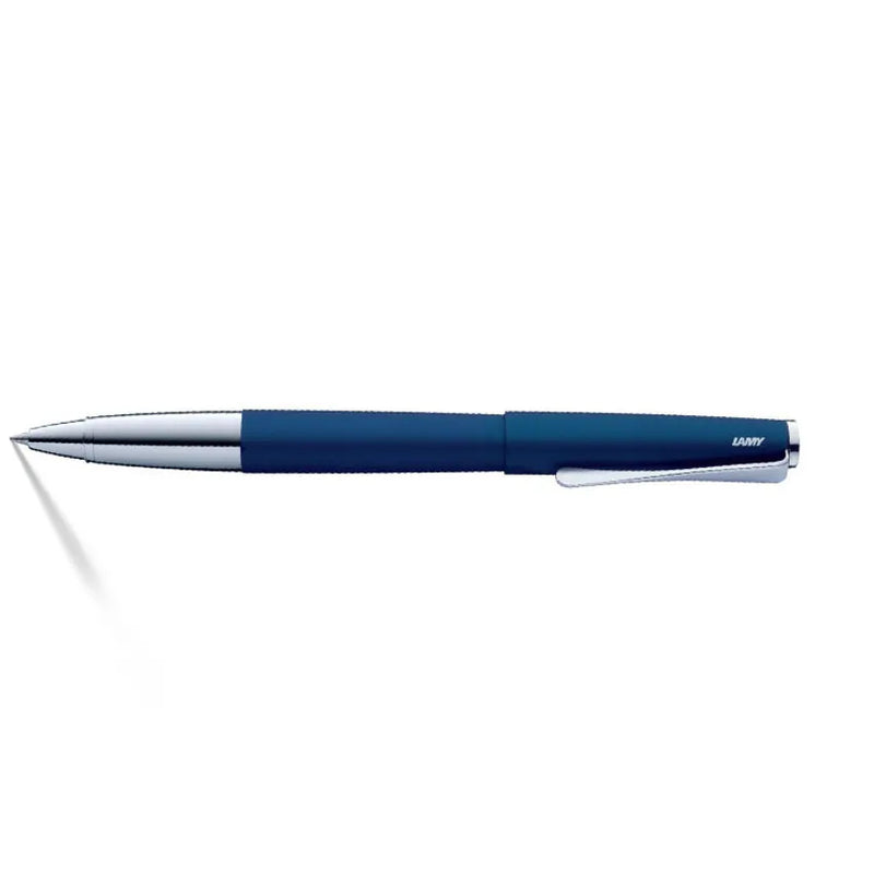 Lamy 367 Studio Rollerball Pen Matte Blue With Chrome Clip