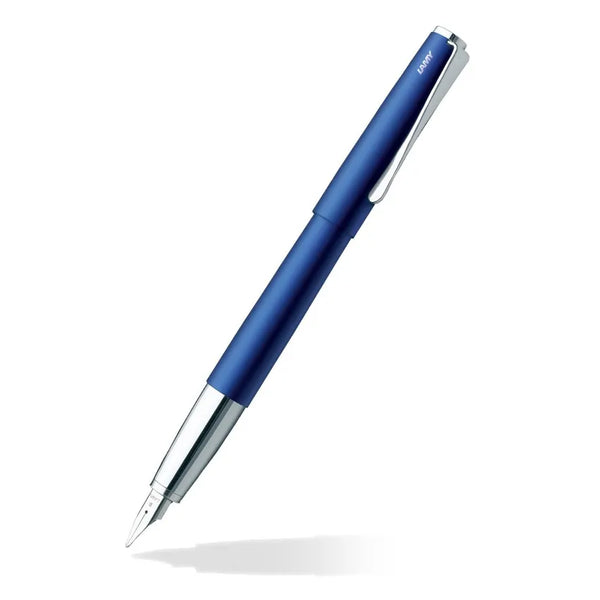 Lamy 067 Studio Fountain Pen Fine Matte Blue With Chrome Clip