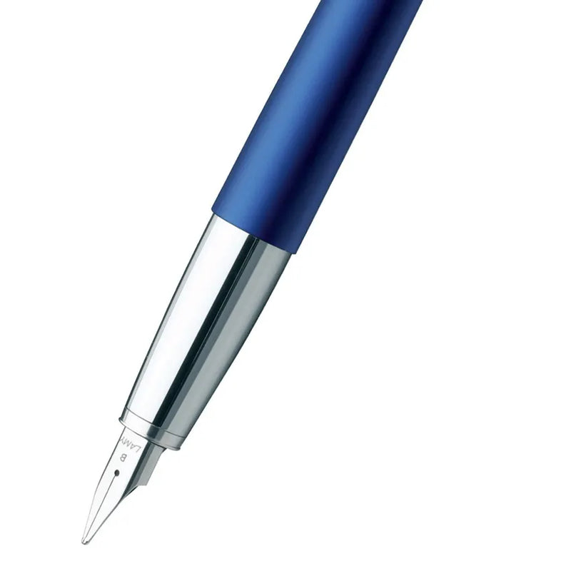 Lamy 067 Studio Fountain Pen Medium Matte Blue With Chrome Clip