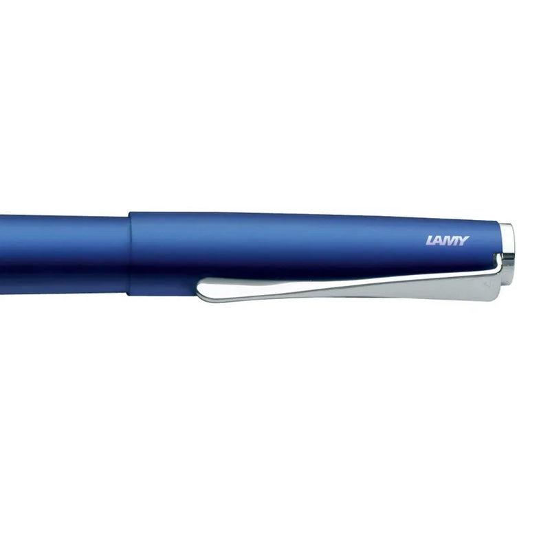 Lamy 067 Studio Fountain Pen Medium Matte Blue With Chrome Clip