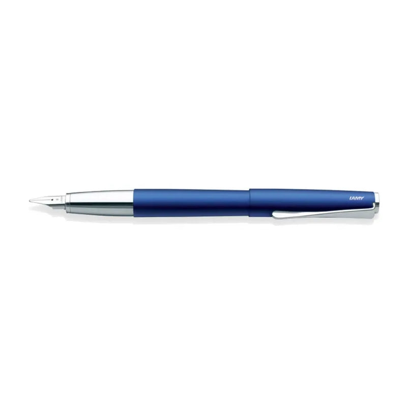 Lamy 067 Studio Fountain Pen Fine Matte Blue With Chrome Clip