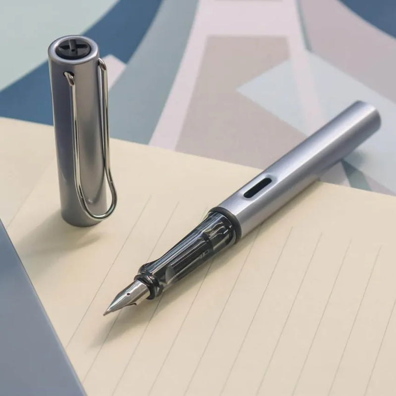 Lamy Al-Star A026 Fountain Pen Fine Graphite With Chrome Metal Clip