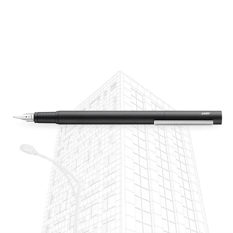 Lamy CP1 056 Fountain Pen Medium Black With Stainless Steel Trim