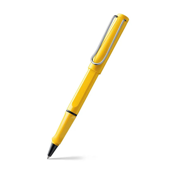 Lamy Safari 318 Rollerball Pen Yellow With Chrome Plated Clip