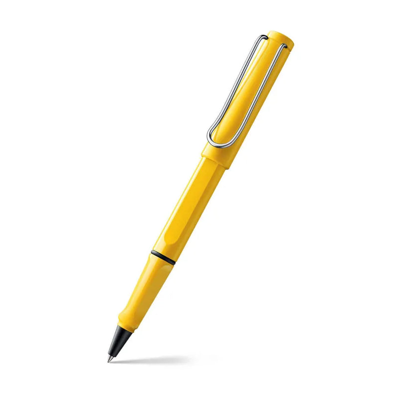 Lamy Safari 318 Rollerball Pen Yellow With Chrome Plated Clip