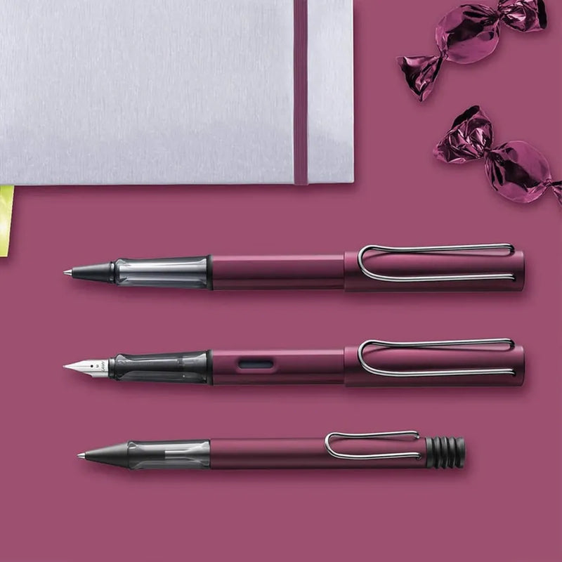 Lamy Al-Star 029 Fountain Pen Broad Purple With Chrome Metal Clip