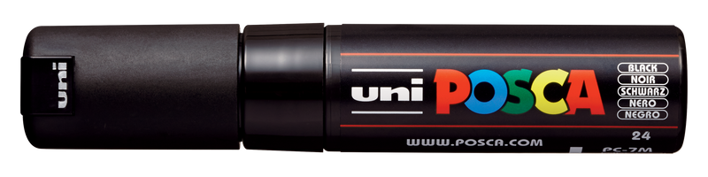 Uni-Ball Posca Marking Pen 7M | Black | Pack of 1