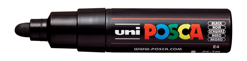 Uni-Ball Posca Marking Pen 7M | Black | Pack of 1