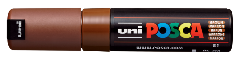 Uni-Ball Posca Marking Pen 7M | Brown | Pack of 1