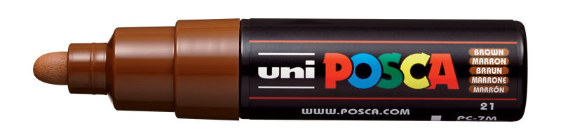 Uni-Ball Posca Marking Pen 7M | Brown | Pack of 1