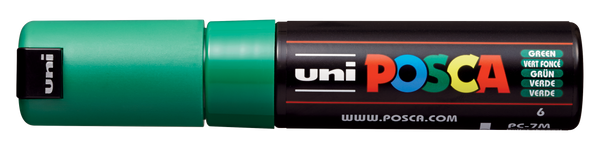 Uni-Ball Posca Marking Pen 7M | Green | Pack of 1