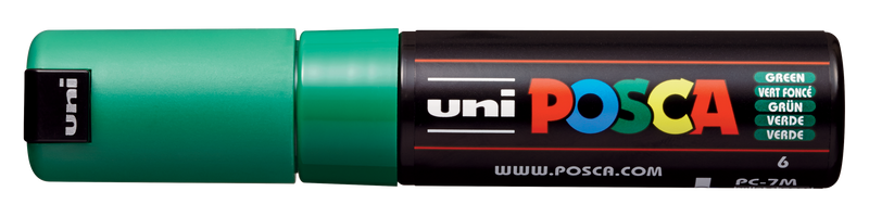 Uni-Ball Posca Marking Pen 7M | Green | Pack of 1