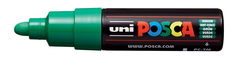 Uni-Ball Posca Marking Pen 7M | Green | Pack of 1