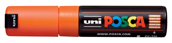 Uni-Ball Posca Marking Pen 7M | Orange | Pack of 1