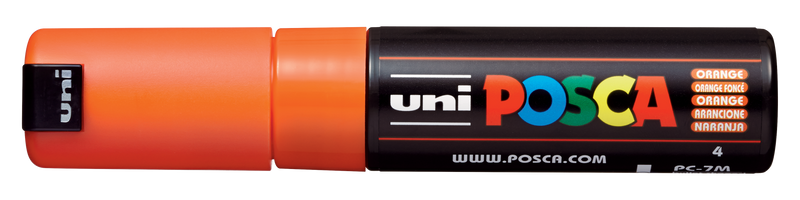 Uni-Ball Posca Marking Pen 7M | Orange | Pack of 1