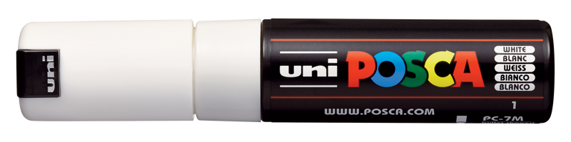 Uni-Ball Posca Marking Pen 7M | White | Pack of 1