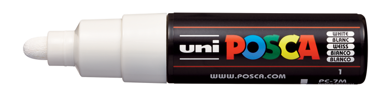 Uni-Ball Posca Marking Pen 7M | White | Pack of 1