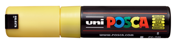 Uni-Ball Posca Marking Pen 7M | Yellow | Pack of 1