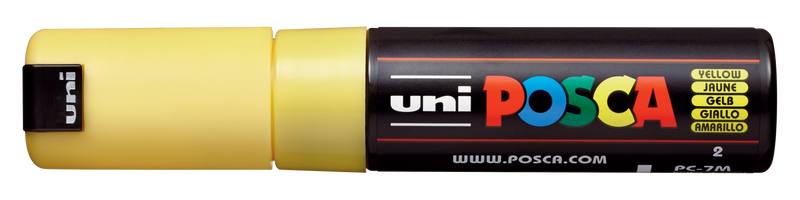 Uni-Ball Posca Marking Pen 7M | Yellow | Pack of 1